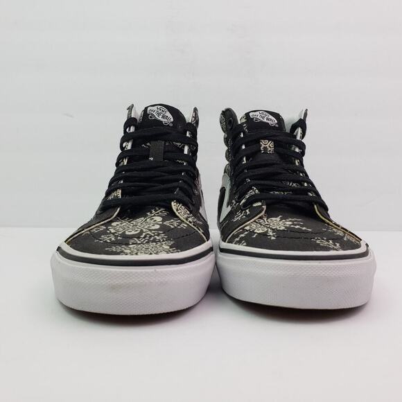 SAMPLE Vans Sk8 Hi Reissue Van Doren Skull Snowflake Mens Sz 6 Black Skate Shoes main image 6